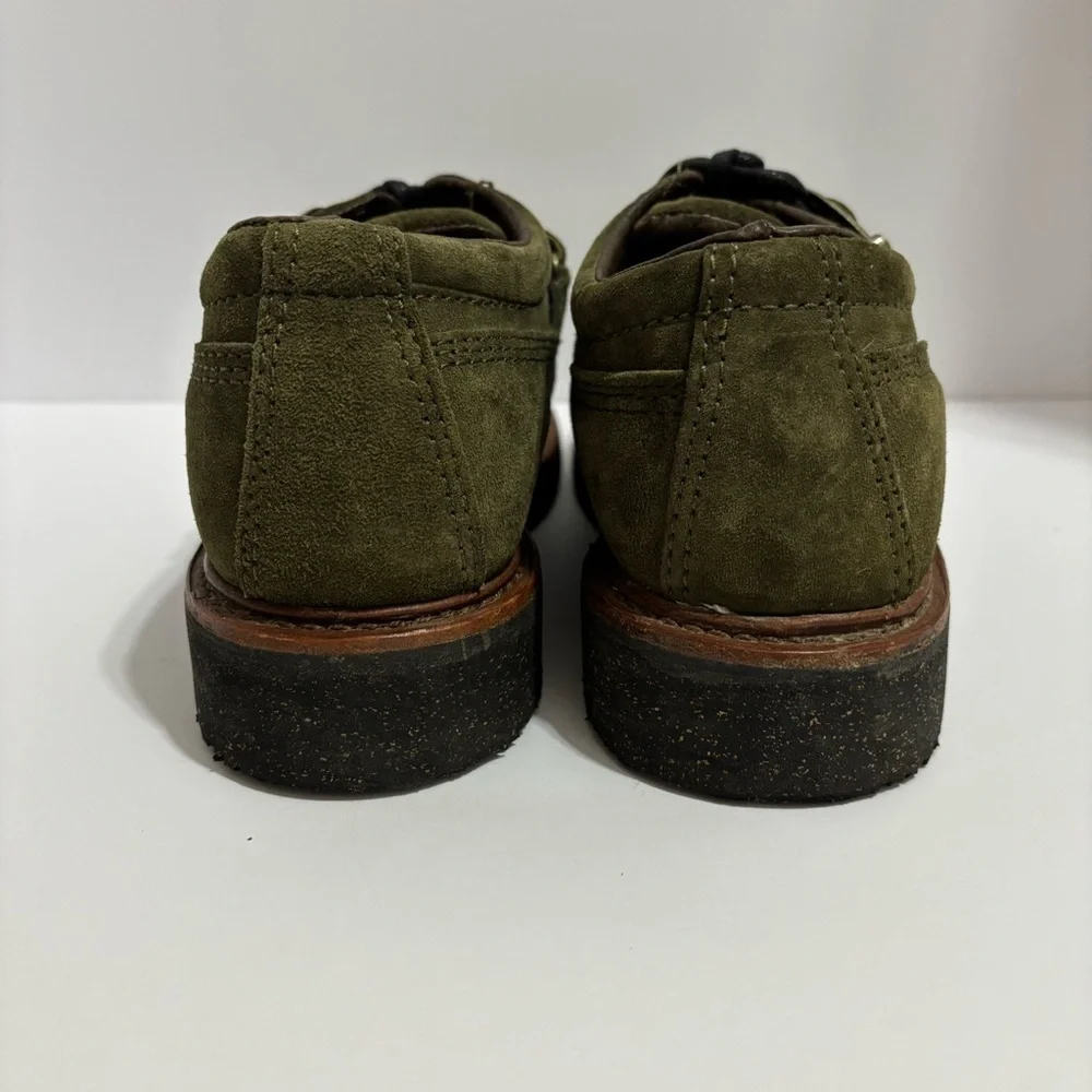 Women’s Wolverine Olive Suede Steel Toe Shoes Size 6